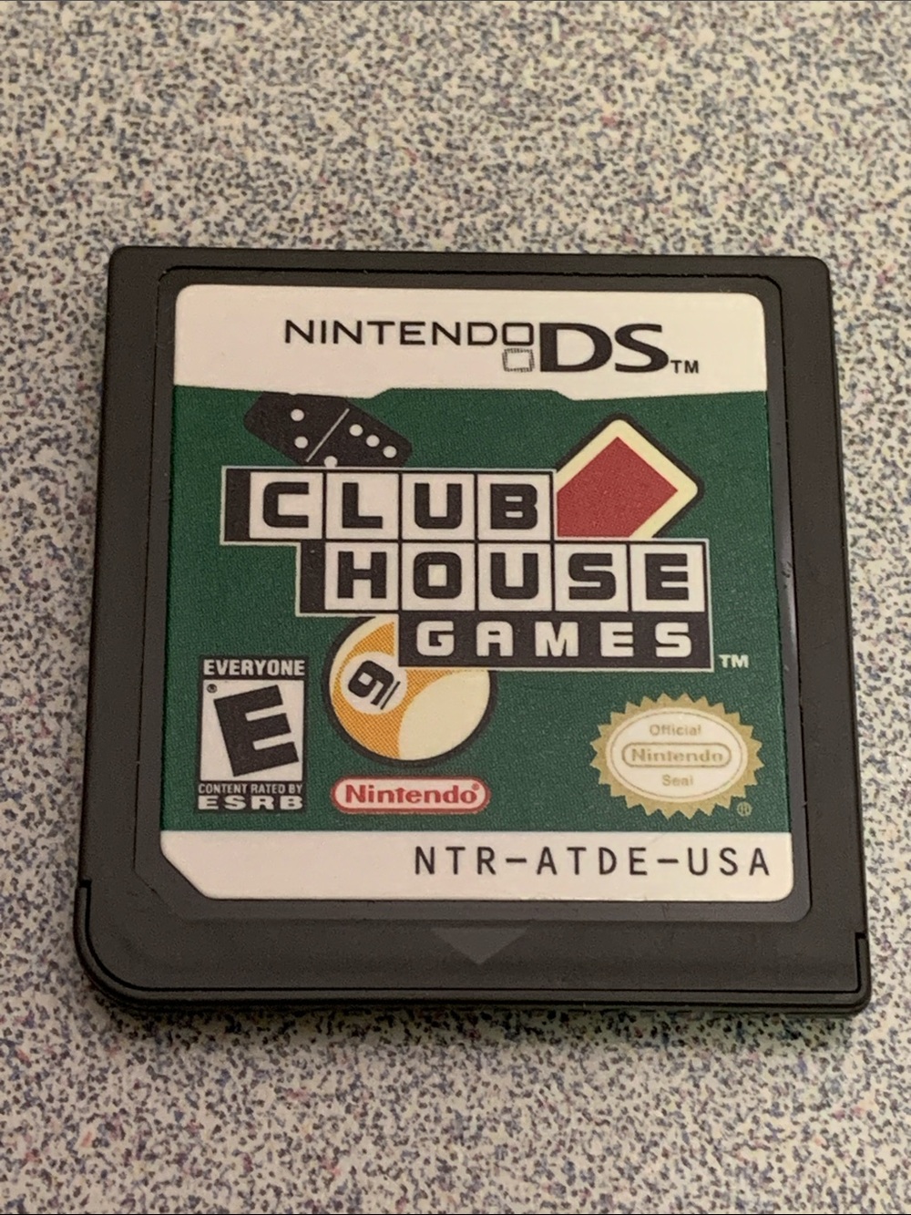 Nintendo DS - Clubhouse Games - Cartridge - Green & Black Label